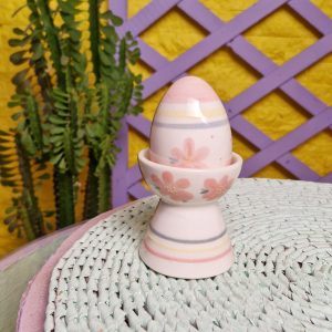 ست زیر تخم مرغی و تخم مرغ گلدار